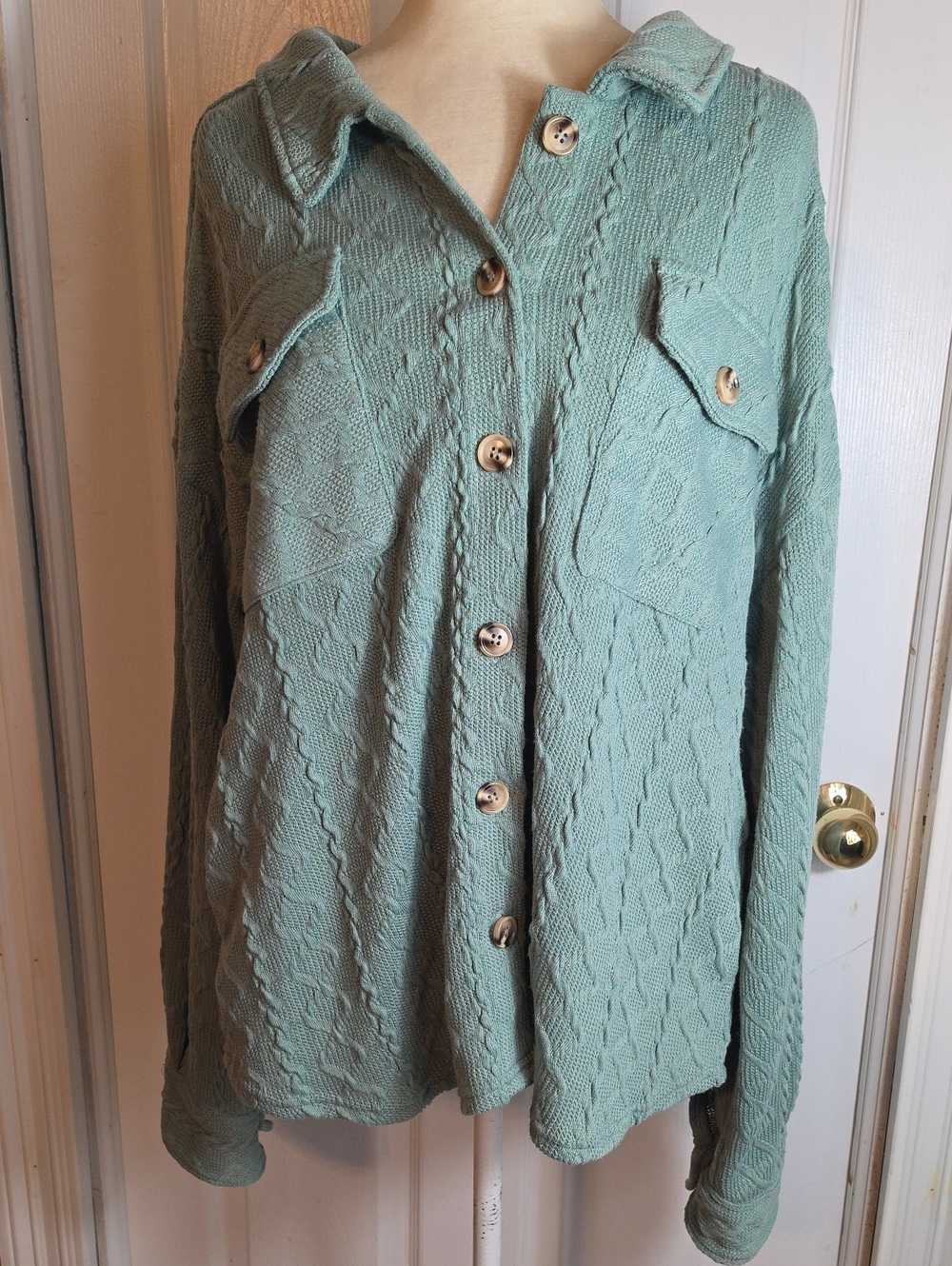New In Sweater Shacket